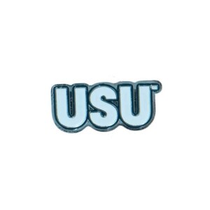 USU Lapel Pin Silver Brass